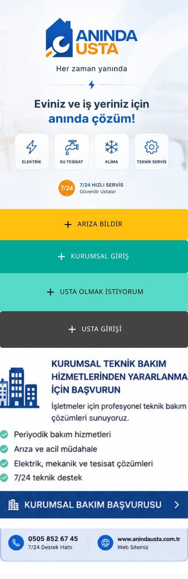 Anında Usta Mobil Pazaryeri App
